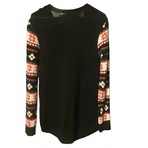 Christmas Sweater Women L Unicorn Knit Pullover L 11-13 - Picture 2 of 7